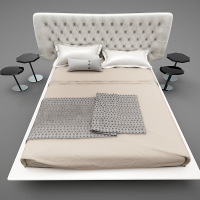 现代风格双人床