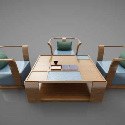 新中式风格餐桌组合00001132(2016)