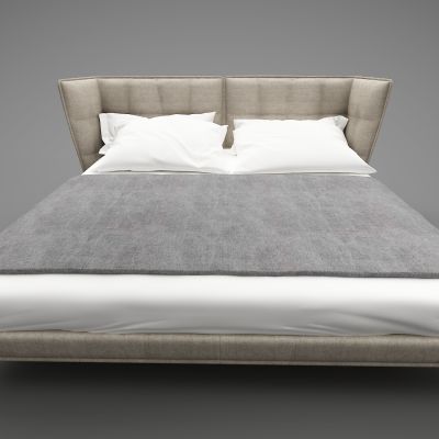 现代风格双人床