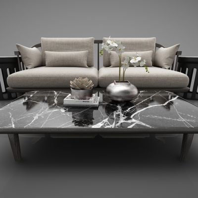 新中式风格双人沙发101(2016)