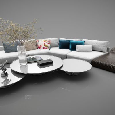 现代风格沙发3D模型