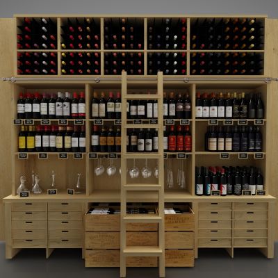 现代风格酒柜