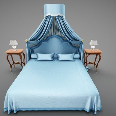 现代风格双人床