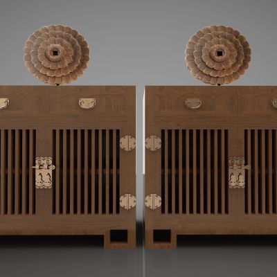 新中式风格装饰柜00001139(2016)