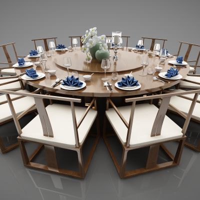 新中式风格餐桌343(2016)