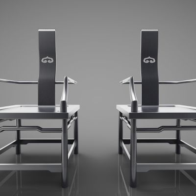 新中式风格单人沙发423(2016)