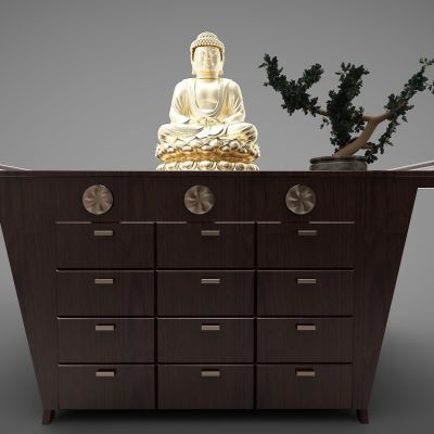 新中式风格装饰柜369(2016)