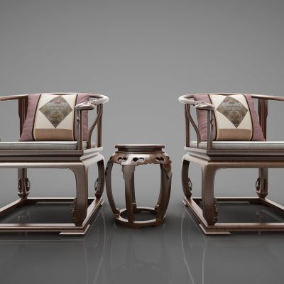 新中式风格单人沙发451(2016)