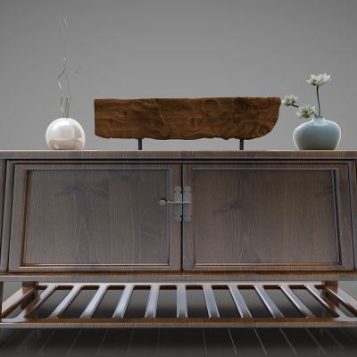 新中式风格装饰柜342(2016)