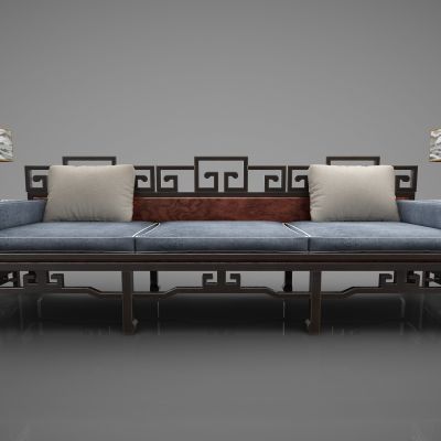 新中式风格双人沙发389(2016)