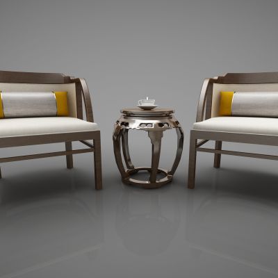 新中式风格单人沙发449(2016)