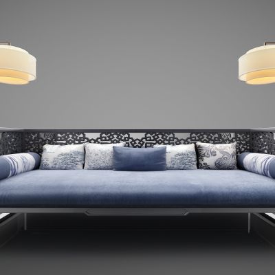 新中式风格双人沙发424(2016)