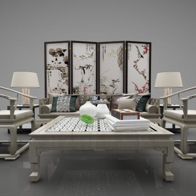 新中式风格组合沙发385(2016)