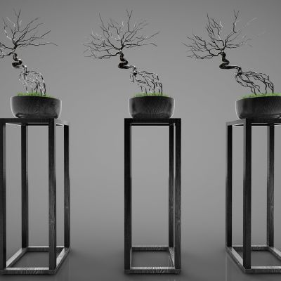 现代风格植物盆栽457(2016)