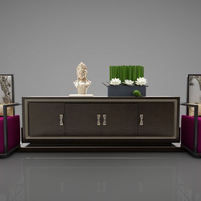 新中式风格单人沙发组合351(2016)