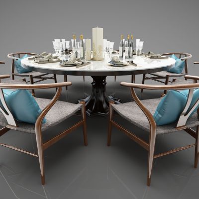 新中式风格餐桌379(2016)