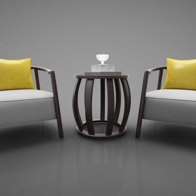 新中式风格单人沙发469(2016)