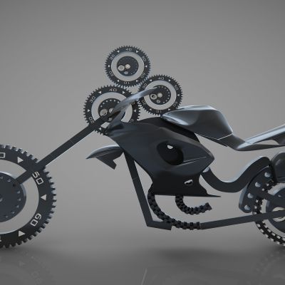 现代风格摩托车创意摆件395(2016)