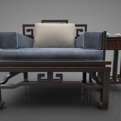 新中式风格单人沙发390(2016)