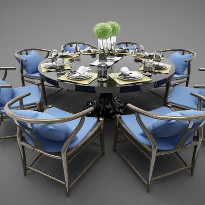 新中式风格餐桌348(2016)