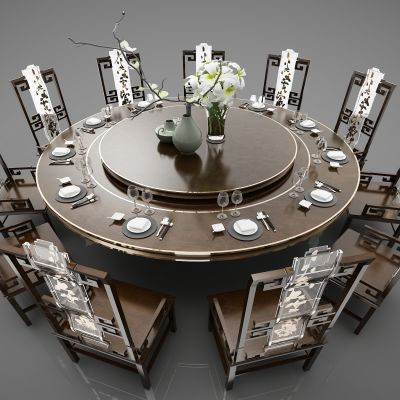 新中式风格餐桌349(2016)