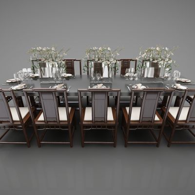 新中式风格餐桌366(2016)