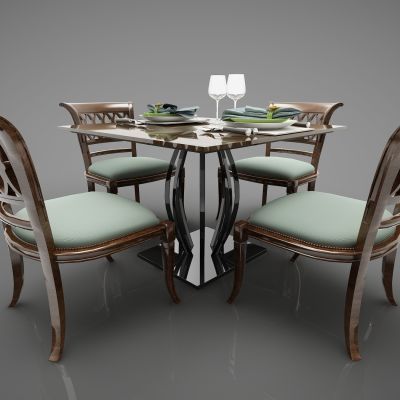 欧式风格餐桌
