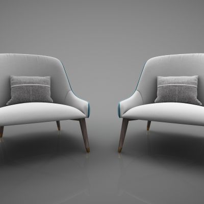 现代风格单人沙发