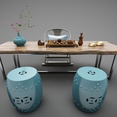 新中式风格书桌