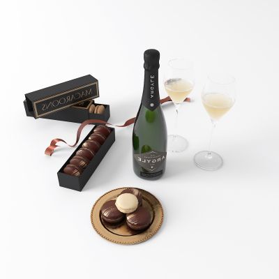 现代酒瓶 酒杯 啤酒