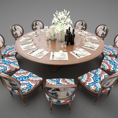 美式风格餐桌