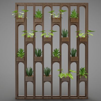 现代风格植物墙