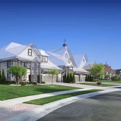 国外高精度外景建筑场景