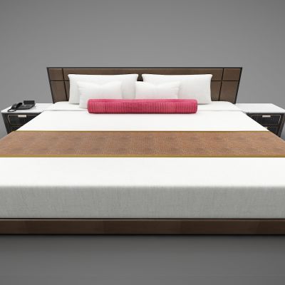 现代风格双人床