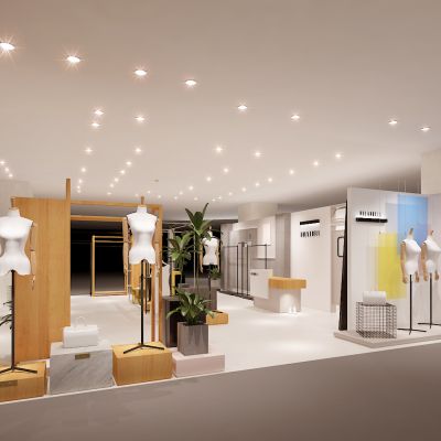 现代简约风商场服装店 