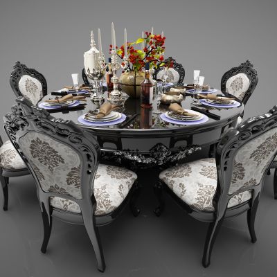 欧式风格餐桌