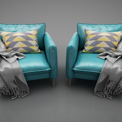 现代风格单人沙发