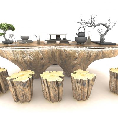 新中式风格茶桌