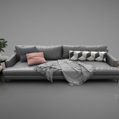 现代风格三人沙发