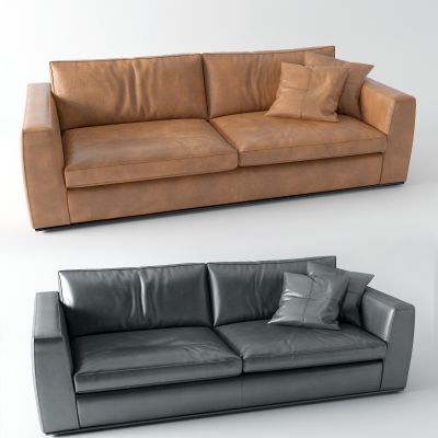 现代皮革沙发