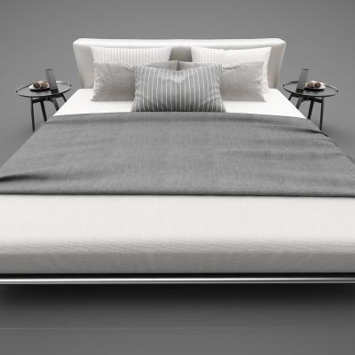 现代风格双人床