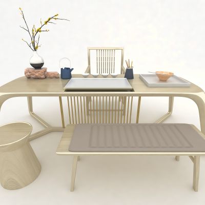 新中式风格书桌