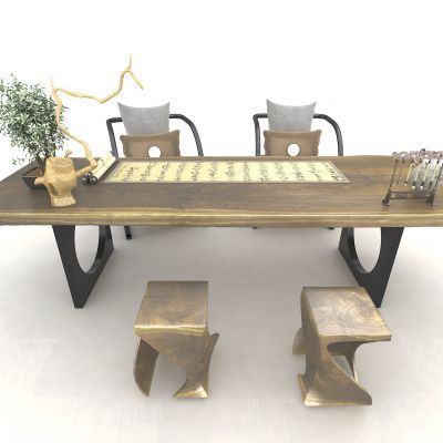  新中式风格书桌