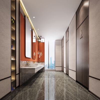 现代公用卫生间1