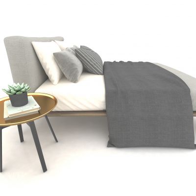 现代风格双人床