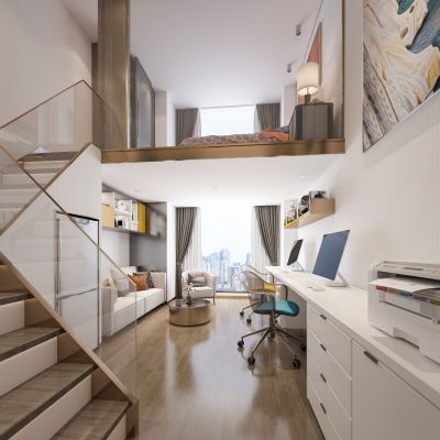 现代复式办公公寓
