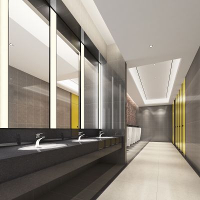 现代公用卫生间