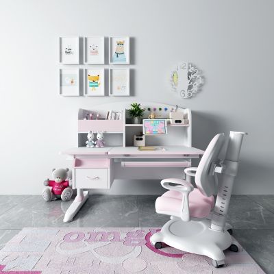 现代儿童升降书桌