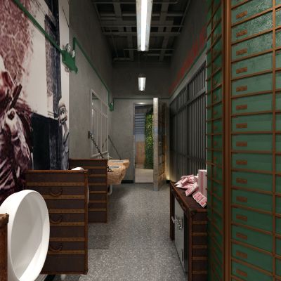 工业风卫生间