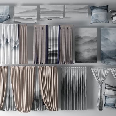 新中式布艺窗帘